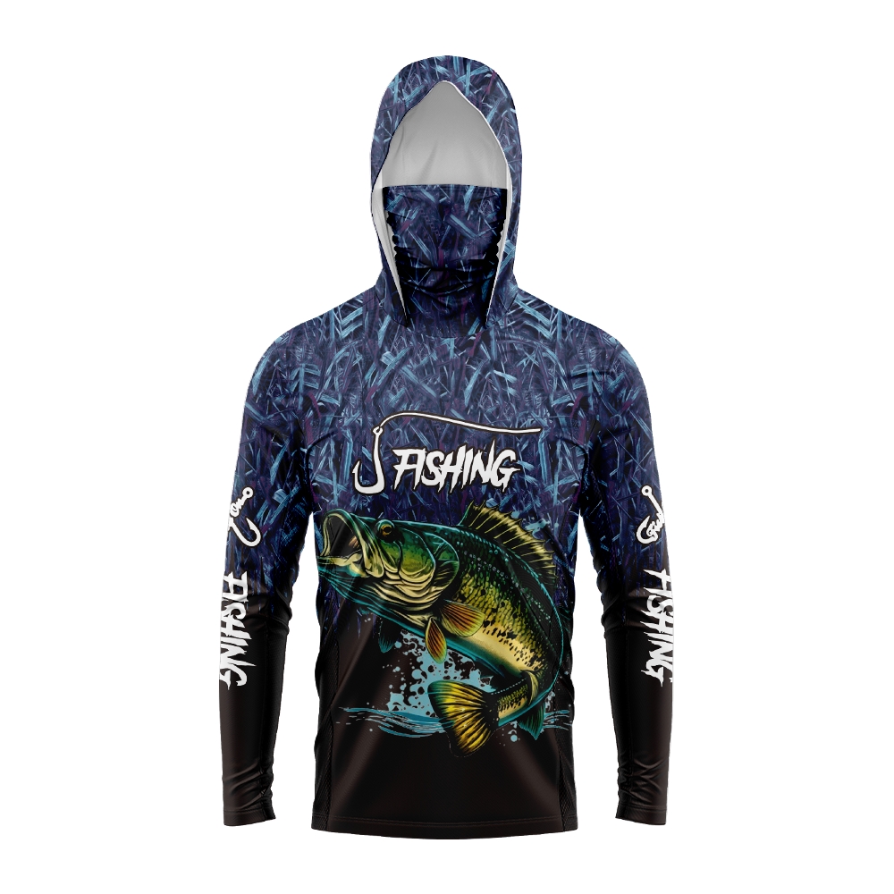 Fishing Hoodie - Мужская толстовка с принтом басса и