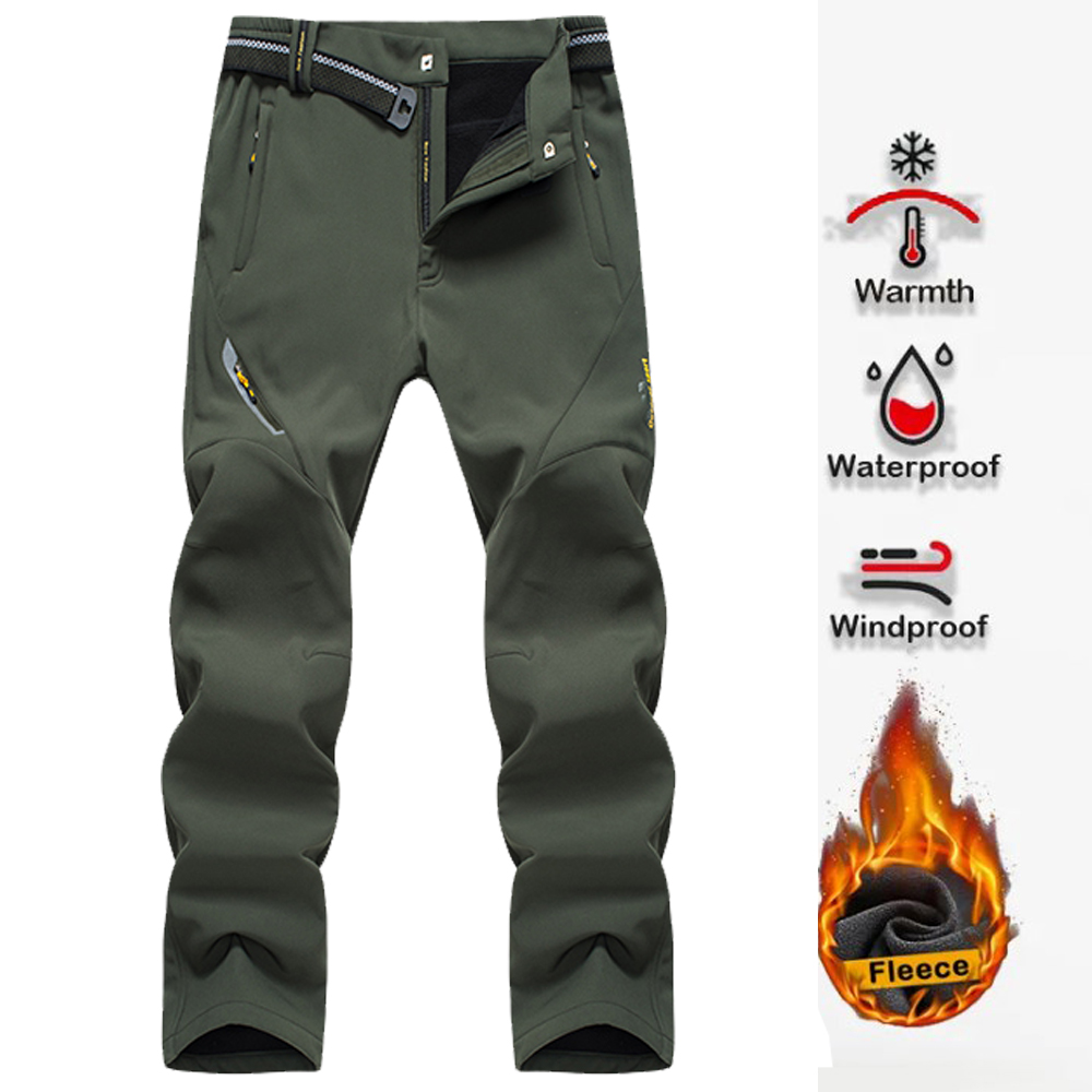 Fishing Pants Waterproof - Мужские походные брюки Softshell, уличные брюки,